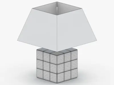 1393 - Table Lamp Low-poly 3D model