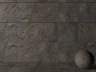 Stone Wall Tiles Rajasthan Black 80x80 Set 1 Texture