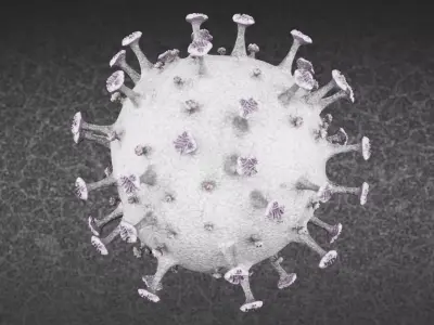 Coronavirus V5 - White Surface 3D model
