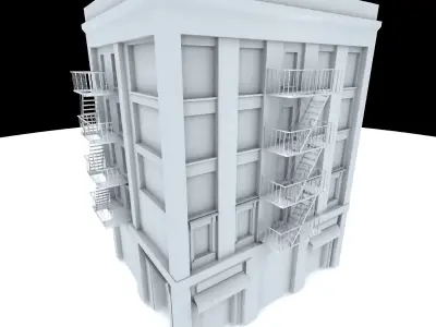 Nyc Building 13 Low-poly 3D model