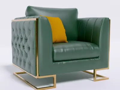 Arm chair Low-poly 3D model