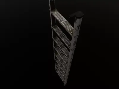 Metal Ladder 3D Model Low-poly 3D model
