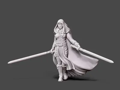 Dark adept - 35mm scale 3D print model