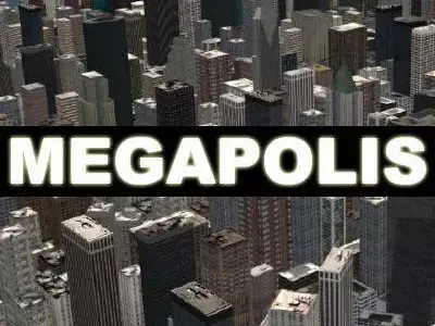 MEGAPOLIS - 3d city model 3D model
