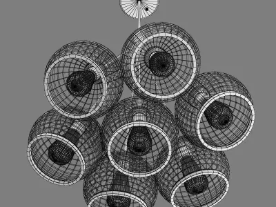 729071 Sferico Lightstar ceiling chandelier 3D model