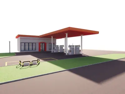 Gas Station5 3D model