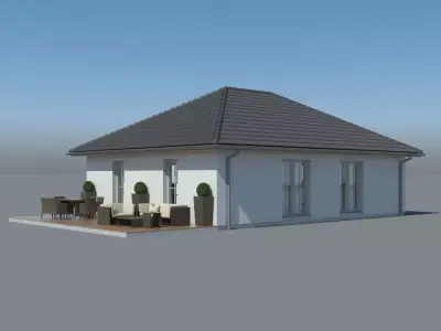 Generic Holiday Bungalow 003 3D model