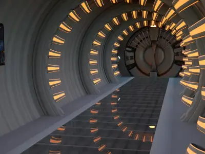 Spaceship Tunnel  3D model