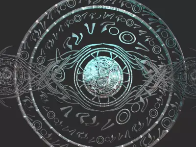 Fantasy occult crest 2  3D model