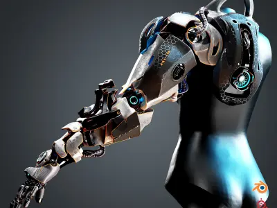 Sci-Fi Mechanical Arm 3D model