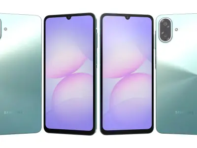 Samsung Galaxy A07 5G Light Green 3D model