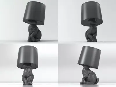 Rabbit lamp 3D model