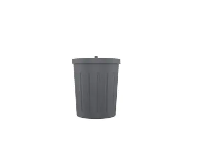 Cartoon Trash Can 3D model