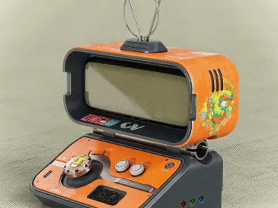 Sci-fi Controller PC V28 PBR Low-poly 3D model