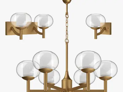 730 Fiamma Lightstar Collection of Modern Lamps 3D Model Pack