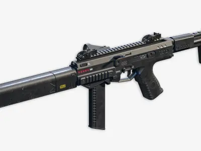 SMG - Scifi Low-poly 3D model