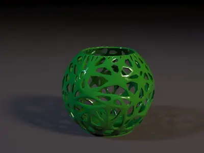 Beautiful vase decor 3D print model shop