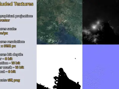 Bandar Lampung Indonesia City Landscape 3D Model 3D model