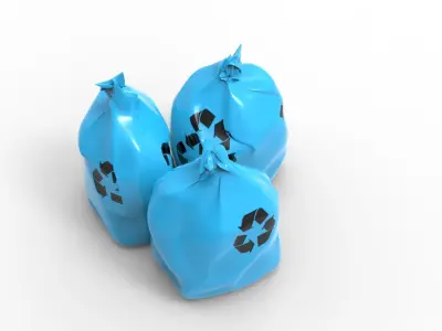 RUBBISH BLUE 3D model