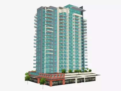 Mantra Broadbeach on the Park Low-poly 3D model