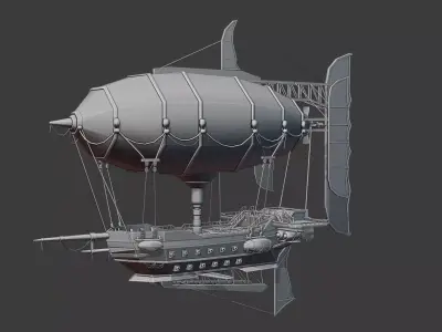 Low Poly Pirate Ships - By Yorakeys Low-poly 3D model