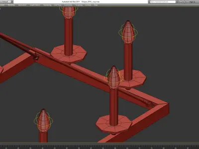 Chandeliers collection 3d models 10 pieces Low-poly 3D model