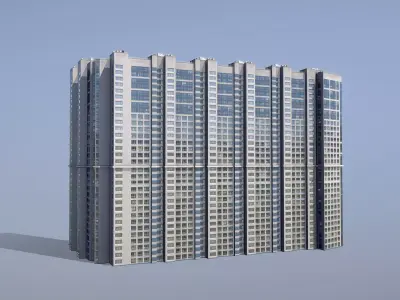 MSK Building 23 west Low-poly 3D model