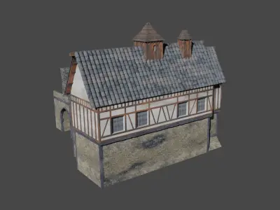 Medieval build 3D model