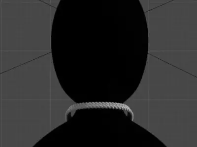 Discover the Magic of Digital Art cuban chain Low-poly 3D model