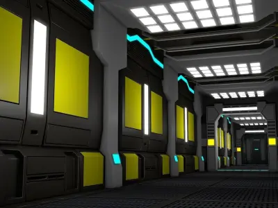 Sci Fi Corridor    3D model