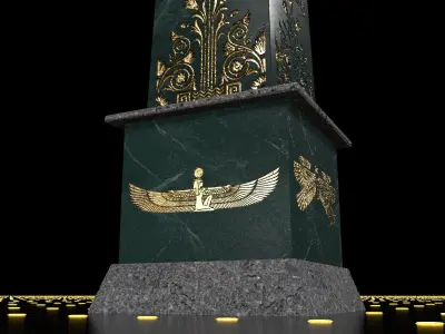 Obelisk ancient Egypt Low-poly 3D model