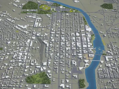 Columbus Low-poly 3D model