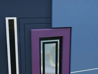 Modern Entrance Door  3D model