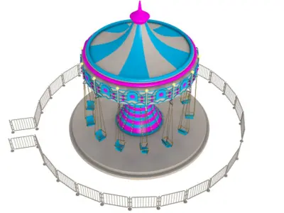 Funfair Ride 3D model