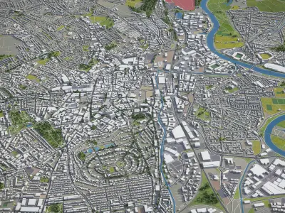 Nottingham  Low-poly 3D model