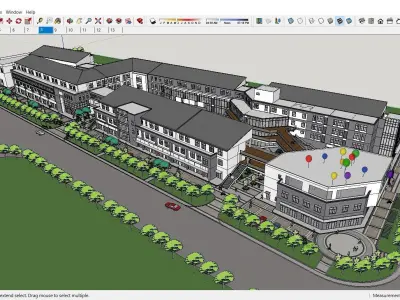 Sketchup Shopping Center E1 3D model