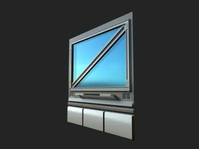 Sci-fi Panel Element Low-poly 3D model