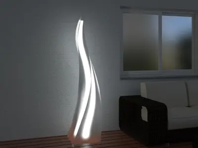 modern terrace 3D model