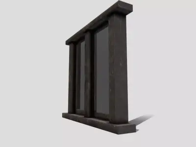 Generic Medieval Window Low-poly 3D model