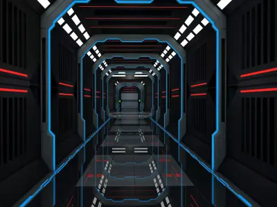 Sci Fi Corridor 3D model