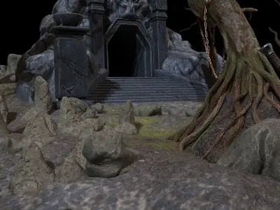 Island fantasy 3D model