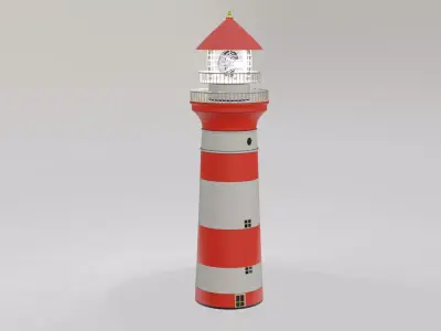 Light house Free low-poly 3D model