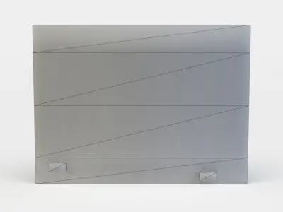 Wall brick Low-poly 3D model