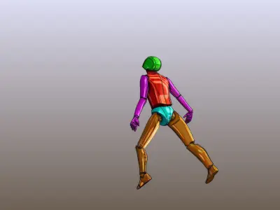 Articulated dummy for industrial use 3D model