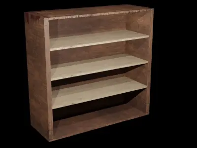 Cabinet Game Ready Low-Poly PBR 3D Model Low-poly 3D model