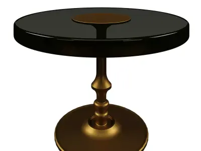 COFFEE TABLE SUE BRASS 3D model