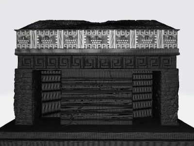 The build of Maya 3D print model