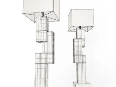 Floor lamp Lingots 3D model