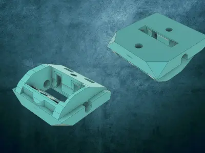 Miele fridge door handle opener plate 3D print model