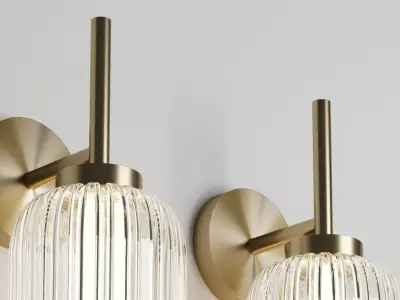 elma wall lamp Low-poly 3D model